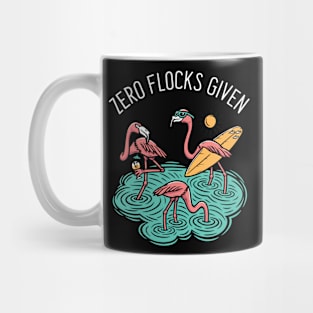 Zero Flocks Given Flamingos Mug